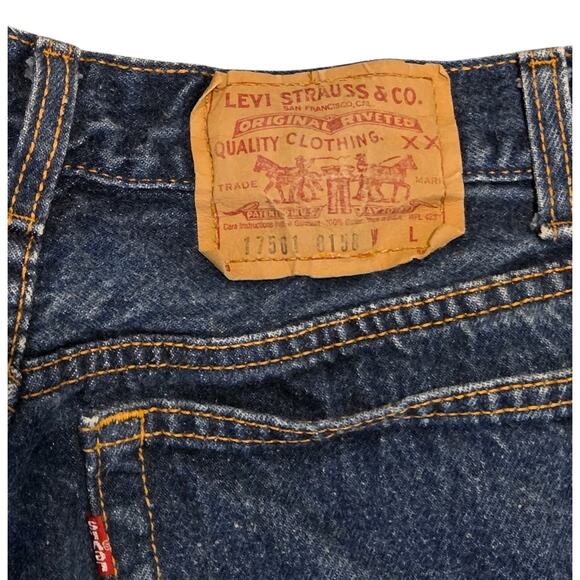 Vtg Levis 501 Jeans Button Fly USA 90s Blue Straight Juniors 13 29x30.5 Actual - Picture 6 of 16